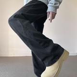 美式高街牛仔裤男黑色百搭宽松微喇长裤G98931-P65，男装牛仔裤，星座814-1（原电商B253-1）