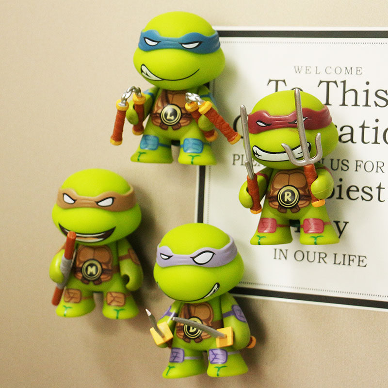 冰箱磁性贴卡通动漫网红创意忍者神龟冰箱装饰贴可爱个性家居饰品