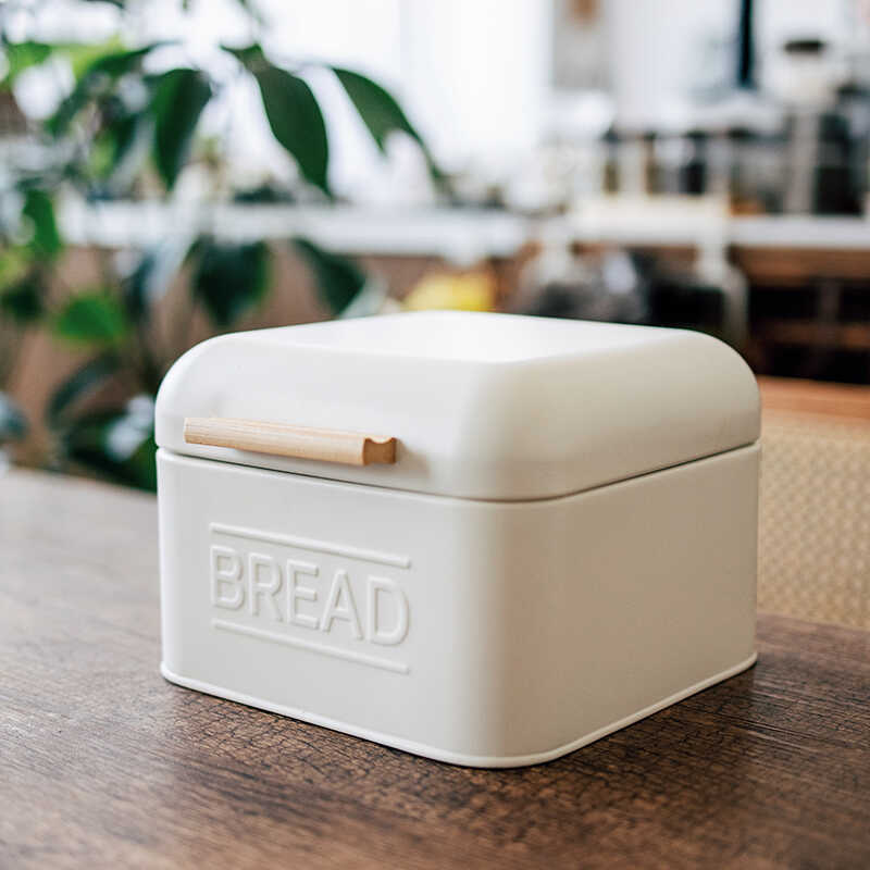 半宅奶油风玄关收纳盒铁艺面包盒