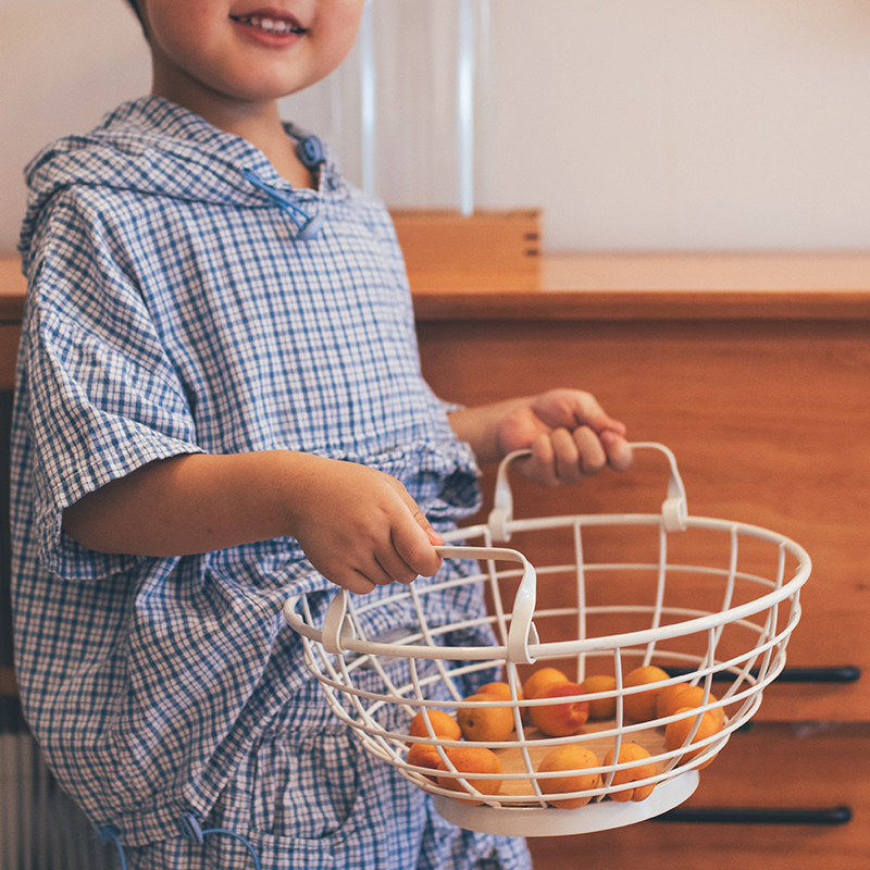 北欧风桌面储物筐铁艺蔬菜水果篮
