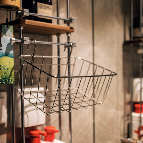 不锈钢挂篮厨房浴室杂物收纳篮子