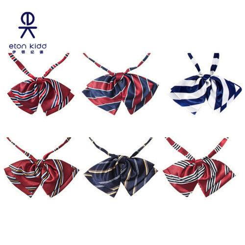 伊顿纪德校服女童多色条纹领花