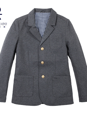 伊顿纪德校服男女童灰色休闲小西服中小学生学院西装15z202/102