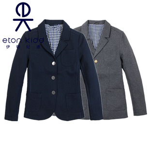 伊顿纪德校服男女童灰色藏青小西服外套学生休闲服15Z102/15Z202