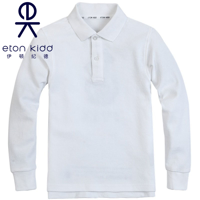 伊顿纪德中小学生短袖灰色polo衫