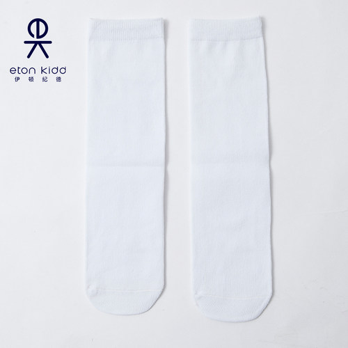 伊顿纪德藏青直筒无跟09w003短袜