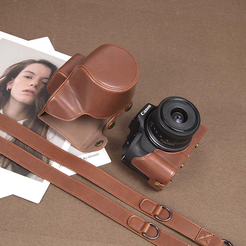 适用佳能R50保护套R100微单M50相机包R10M50II二代底座配件皮套R8