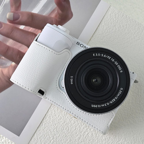 适用索尼ZVE10II二代保护套zve10m2相机包A6700底座a7c2皮壳a6400