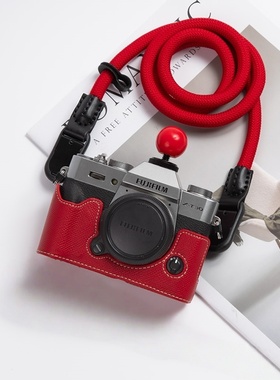 富士XS20保护套XT50红色相机包XT5X100VI适用于xm5xt30ii相机皮套