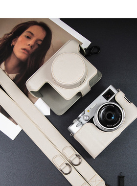 适用富士X100VI相机包XT30保护套XT50微单皮套真皮X100V底座X100S