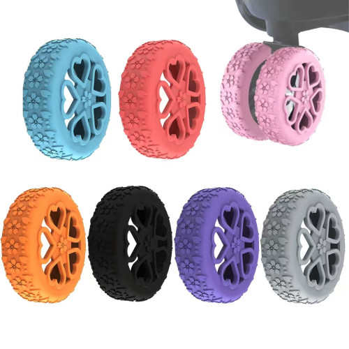 新款行李箱轮子保护套硅胶材质静音减噪旅行箱万向轮橡胶套