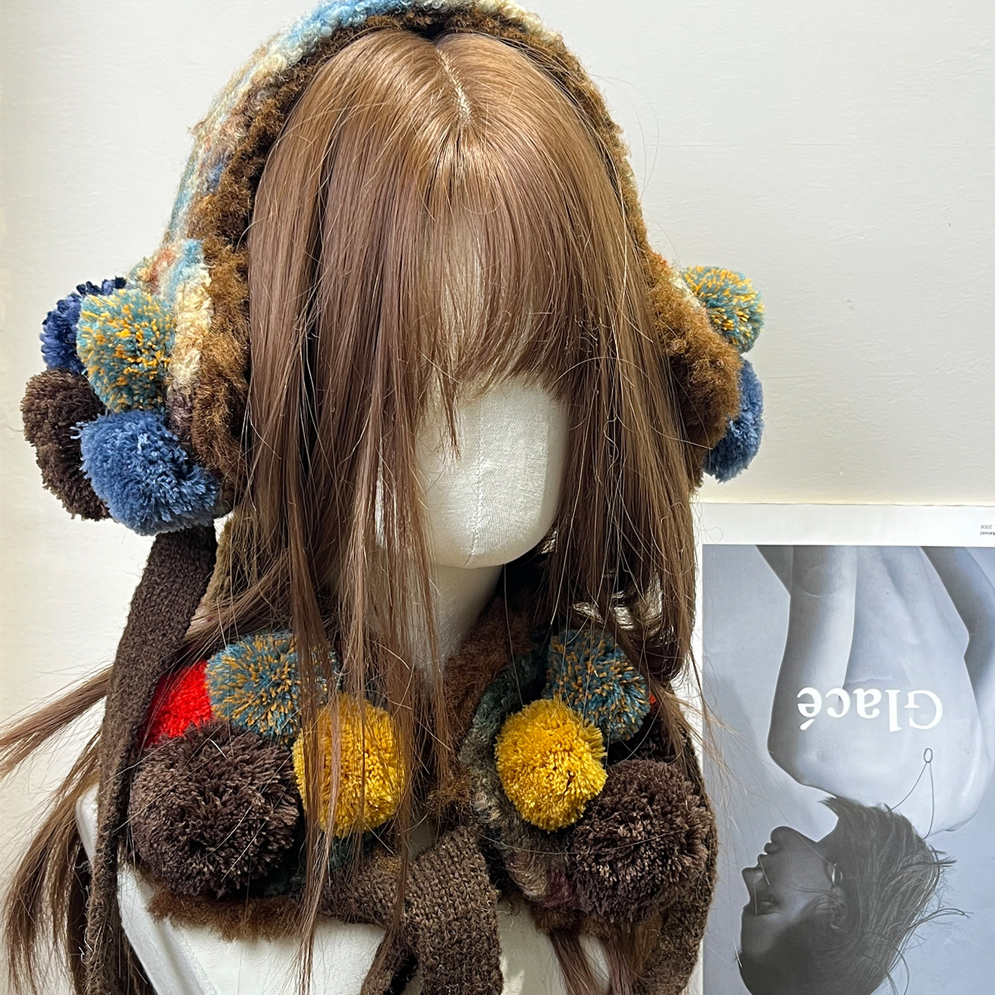 日系复古手工毛绒球耳罩头套女新款秋冬保暖防寒可爱护耳防风围脖,服饰配件/皮带/帽子/围巾,帽子,淘宝优惠券,粉丝福利购,淘宝优惠卷