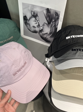 大头围棒球帽女韩版薄款速干鸭舌帽男登山防晒户外跑步帽子显脸小