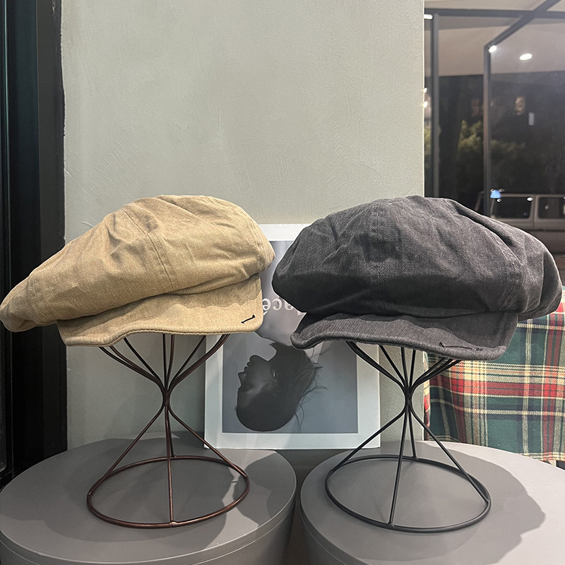 贝雷帽日系复古宽檐显脸小潮