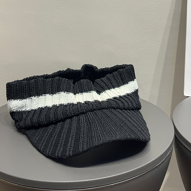 户外苎麻防晒空顶帽女夏季遮阳宽檐显脸小休闲跑步高马尾鸭舌帽子