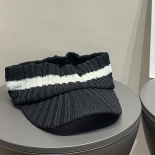 户外苎麻防晒空顶帽女夏季 遮阳宽檐显脸小休闲跑步高马尾鸭舌帽子