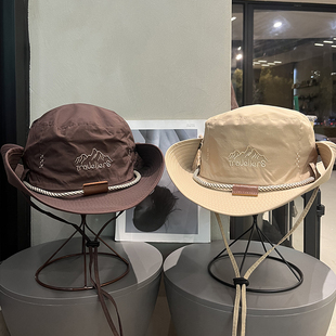 速干渔夫帽男女夏季 户外钓鱼防紫外线遮阳防晒帽西部牛仔登山帽子