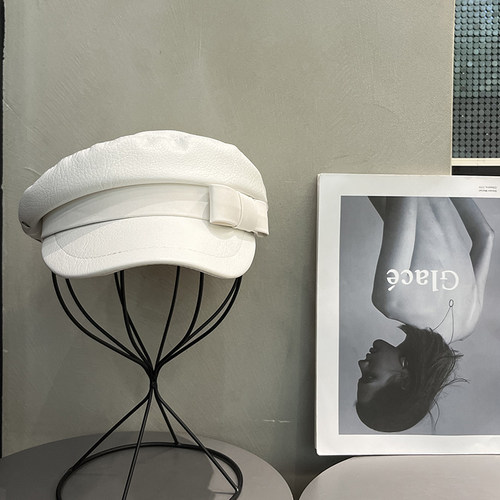 复古平顶海军帽日系辣妹显脸小潮