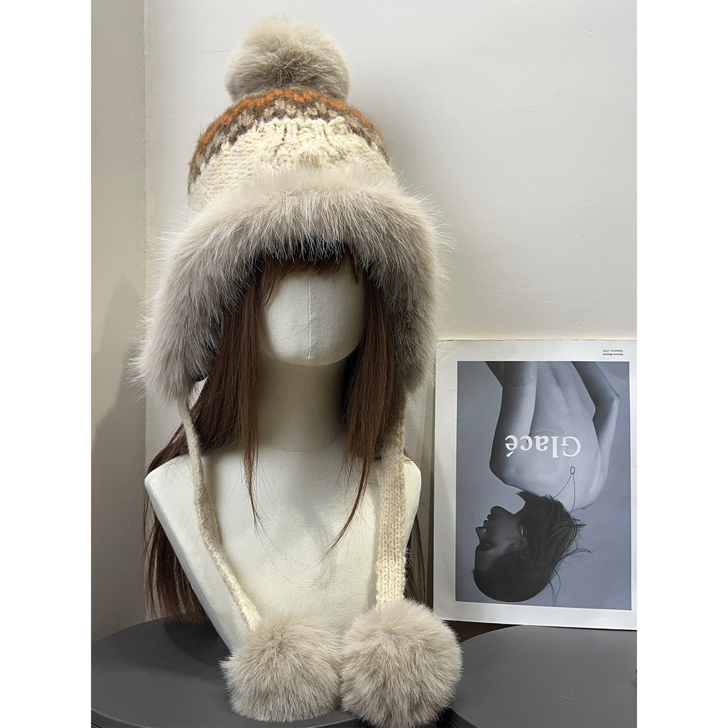 复古哈尔滨雪乡费尔岛毛绒雷锋帽女冬季加厚保暖防风护耳毛球帽子,服饰配件/皮带/帽子/围巾,帽子,淘宝优惠券,粉丝福利购,淘宝优惠卷