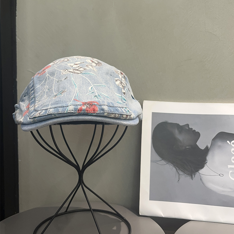 复古花纹前进帽男女通用显脸小潮