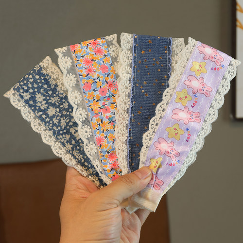 儿童清新森系碎花魔术贴发饰