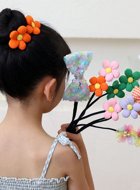 妞童饰品女丸子头神器儿童盘发杆