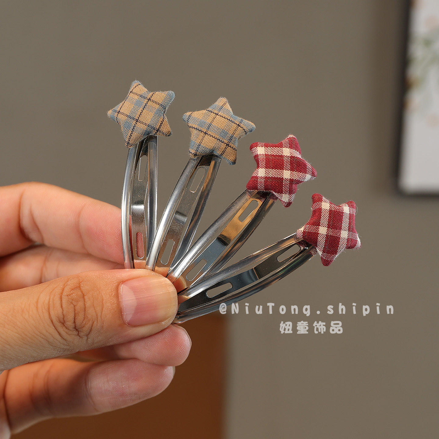 女童碎发刘海夹不伤发发卡