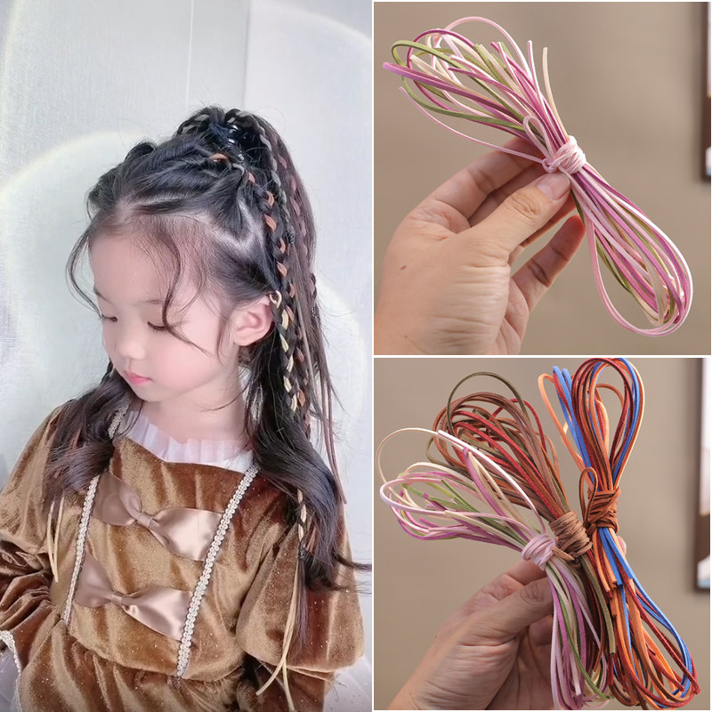 甜酷风儿童脏脏辫编发彩绳头绳女童发绳麂皮辫子发饰扎头发头饰,童装/婴儿装/亲子装,发饰,淘宝优惠券,粉丝福利购,淘宝优惠卷