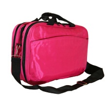 大容量小清新防水红色单肩立式便携韩国简约三层化妆包黑收纳包邮