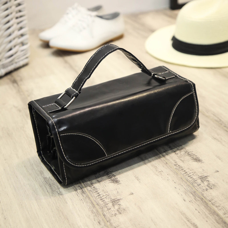 大容量分类折叠化妆包纯色洋气防水旅行si手提便携收纳网红包邮,收纳整理,化妆包,淘宝优惠券,粉丝福利购,淘宝优惠卷