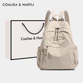 香港品牌2025新款 背包轻便双肩包女旅行包防泼水尼龙布包时尚 书包