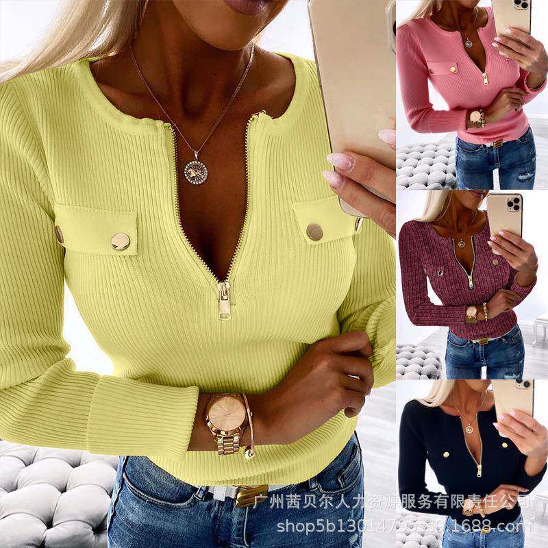 跨境外贸拉链毛织上衣-ODT99316系列