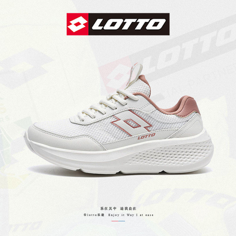 乐途女鞋新款情侣休闲鞋2024秋季透气网面鞋减震软底运动鞋跑步鞋