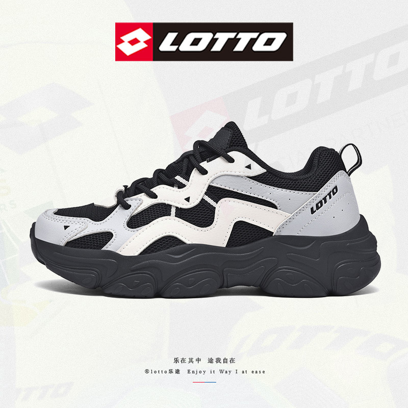 乐途男鞋运动鞋老爹鞋2026春秋新款透气软底防滑情侣跑步休闲鞋潮