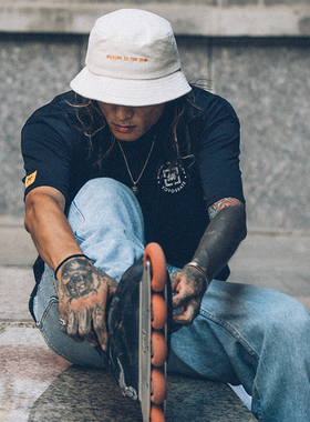 柚子轮滑YOYOSKATE SAGO系列盆帽奶白灯芯绒走路太慢防晒户外保暖
