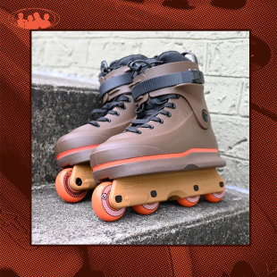 柚子轮滑standard skate轮滑鞋街区极限巫师鞋特技鞋经典旱冰