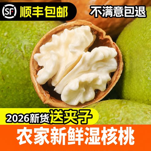 去青皮湿核桃5斤老树黑桃核桃