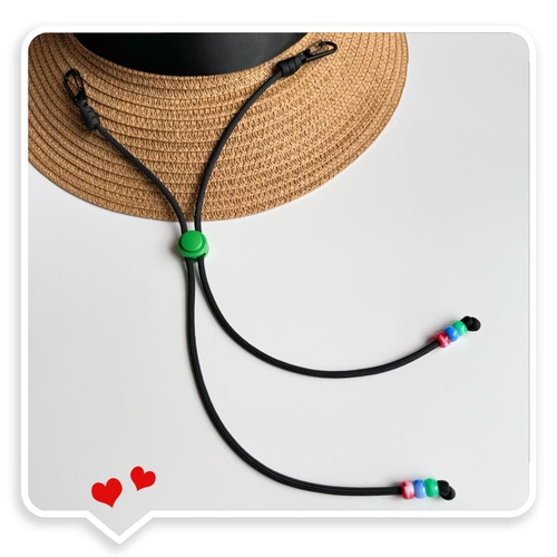 帽子专用防风绳防掉防丢绳夏季遮阳渔夫帽草帽挂绳固定帽带绳