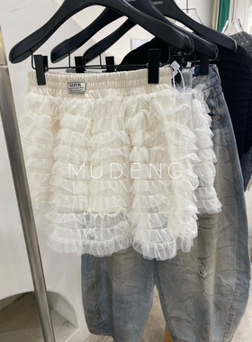 韩国东大门2026春季新款时尚百搭高腰显瘦蛋糕短裙裤女