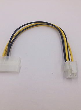 台式电脑电源转换线P3转P4电源线D型接口延长小P4电源CPU供电接头