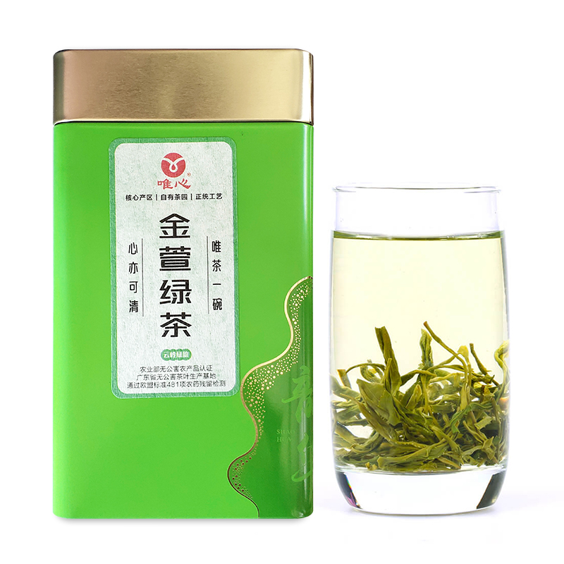 唯心金萱绿茶 头采春茶新茶 台湾茶树 清新茶叶 罐装125g