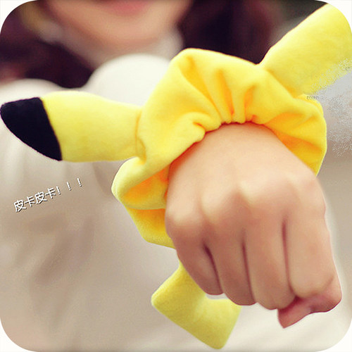 MUMU良品 宠物小精灵神奇宝贝皮卡丘发绳发圈 束发带发饰动漫周边