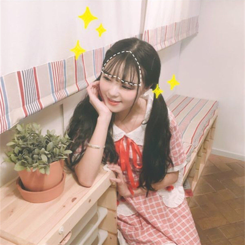 mumu良品 迷你薄自然蓬松刘海软妹空气隐形刘海假发发片动漫周边