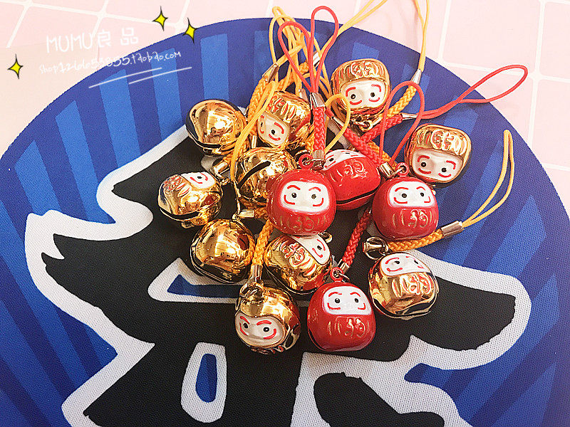 mumu良品创意二次元招福达摩铃铛挂件水音铃铃铛祈福挂饰动漫周边