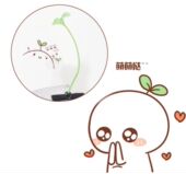 MUMU良品 卖萌神器小豆芽发夹 头上长草发卡植物头饰动漫周边