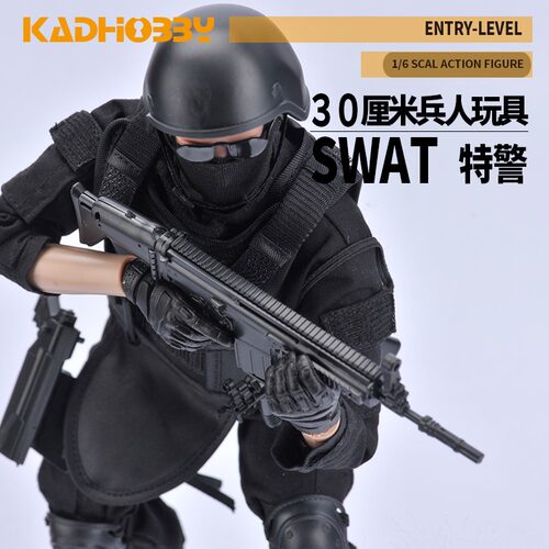 特种部队手办吃鸡玩具人偶30cm军事模型兵人中国军人关节可动公仔 - 封面