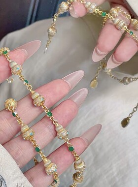 福禄生花实心葫芦花新中式国风手链女轻奢小众高级感手饰首饰