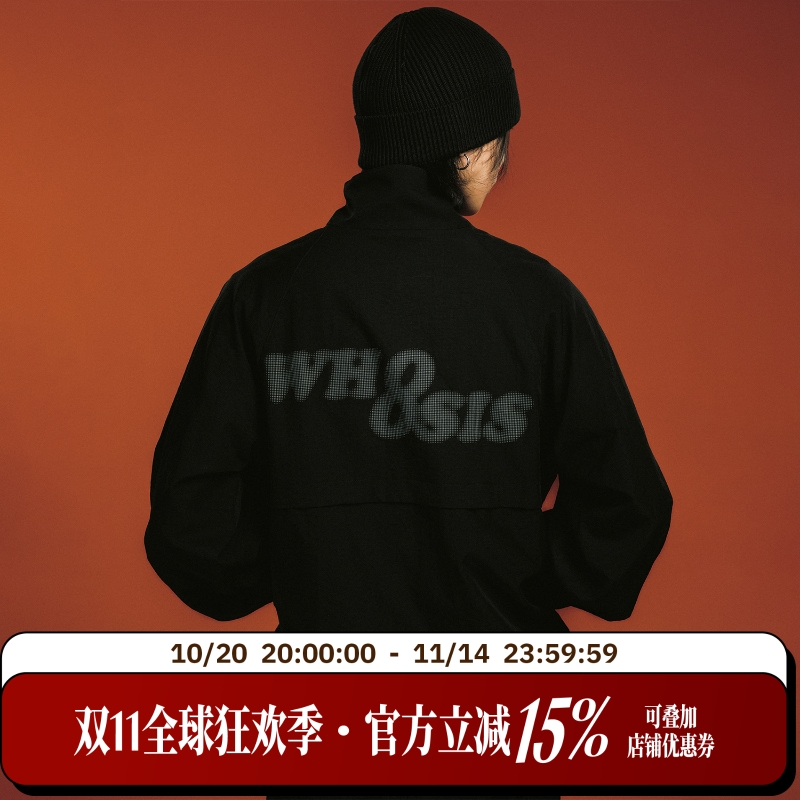 WHOOSIS(不知其名)幻影logo运动外套秋季酷飒松弛感通勤潮男女