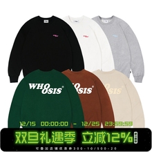 WHOOSIS（不知其名）经典8字logo基础圆领卫衣秋百搭叠穿休闲男