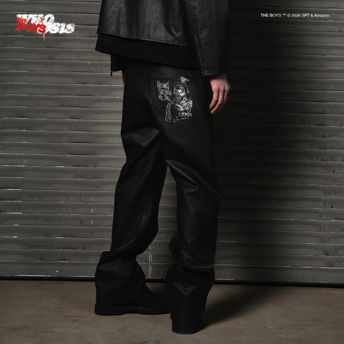 【黑袍纠察队官方联名】WHOOSIS 士兵男孩擦色皮裤美式休闲男女潮